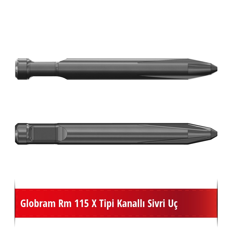 Globram Rm 115 X Tipi Kanallı Sivri Uç