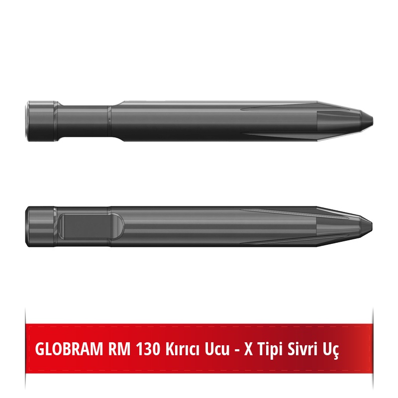 Globram RM 130 Kırıcı Ucu - X Tipi Sivri Uç