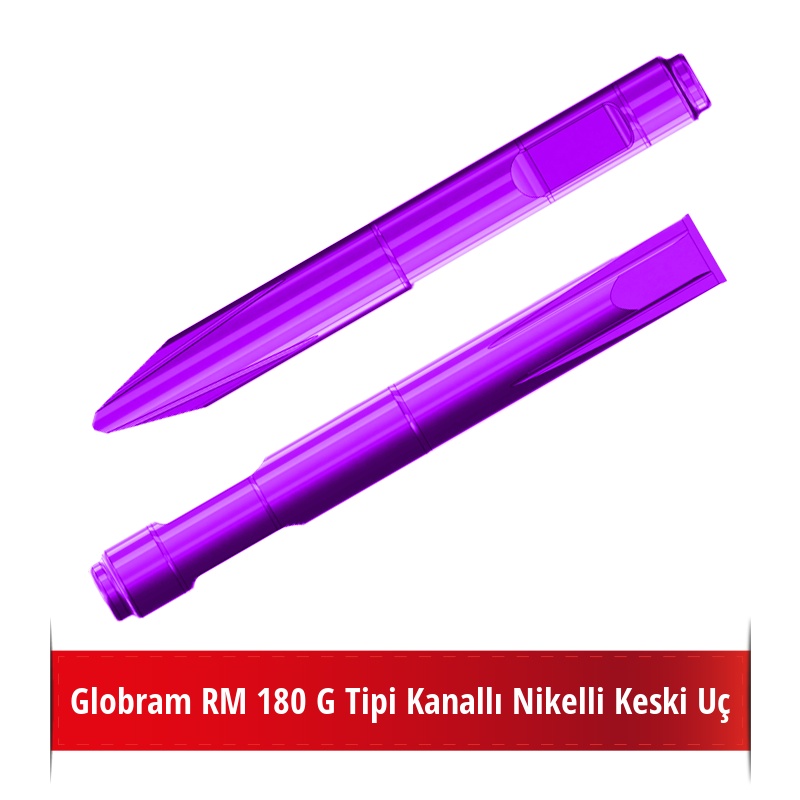 Globram RM 180 G Tipi Kanallı Nikelli Keski Uç