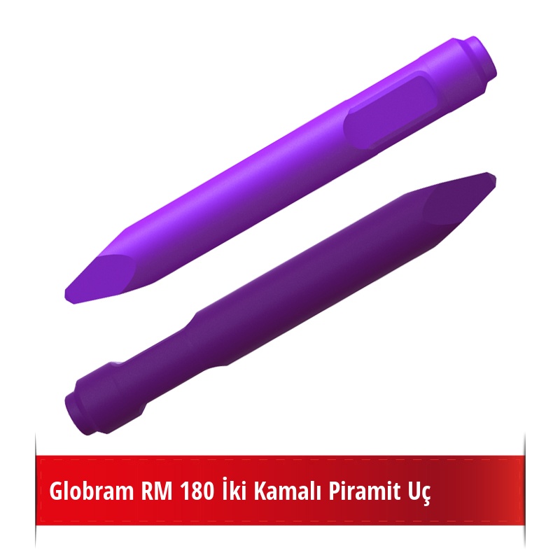 Globram RM 180 Kırıcı İçin Nikelli Piramit Uç