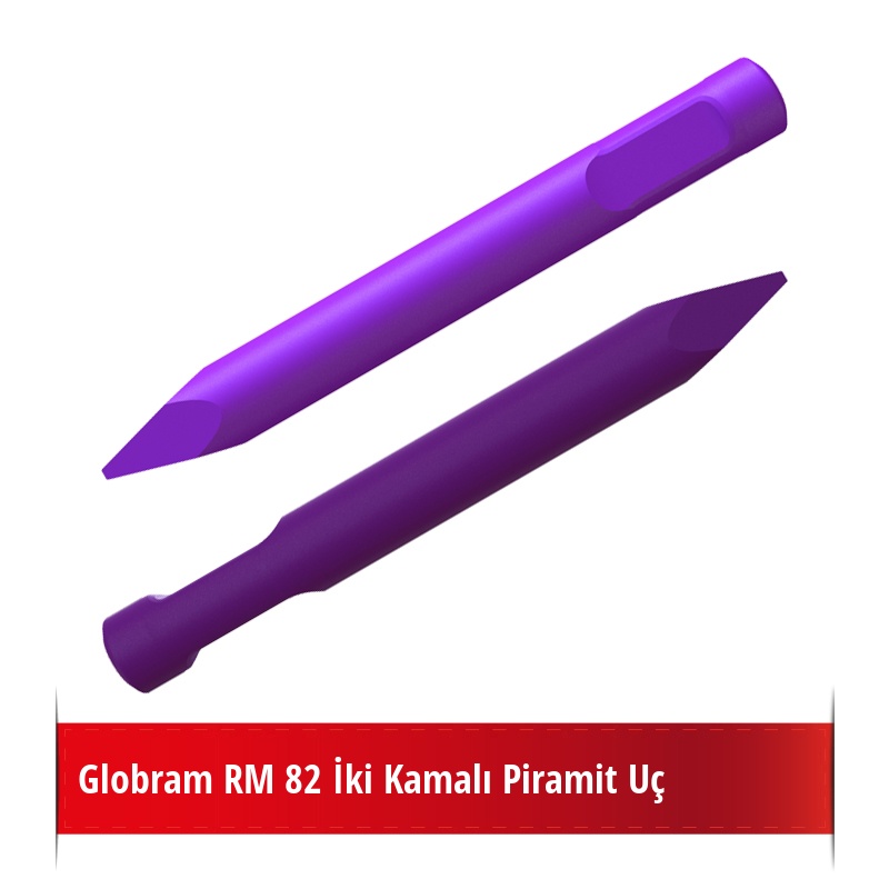 Globram RM 82 Kırıcı İçin Nikelli Piramit Uç