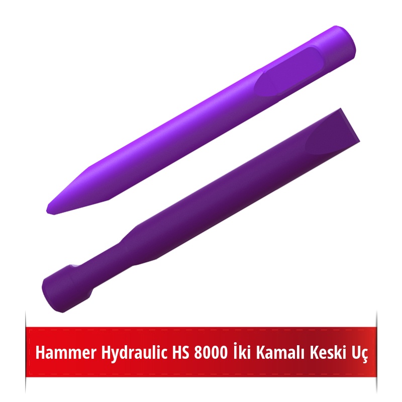 Hammer Hydraulic HS 8000 Kırıcı İçin Nikelli Keski Uç