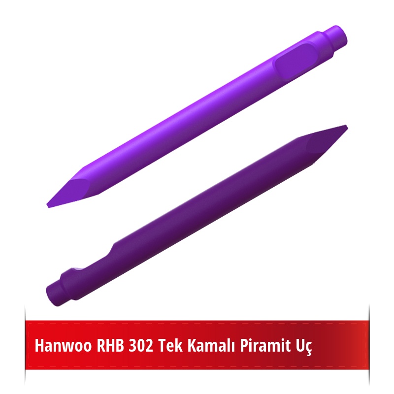 Hanwoo RHB 302 Kırıcı İçin Nikelli Piramit Uç