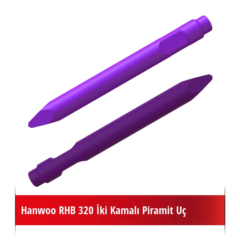 Hanwoo RHB 320 Kırıcı İçin Nikelli Piramit Uç