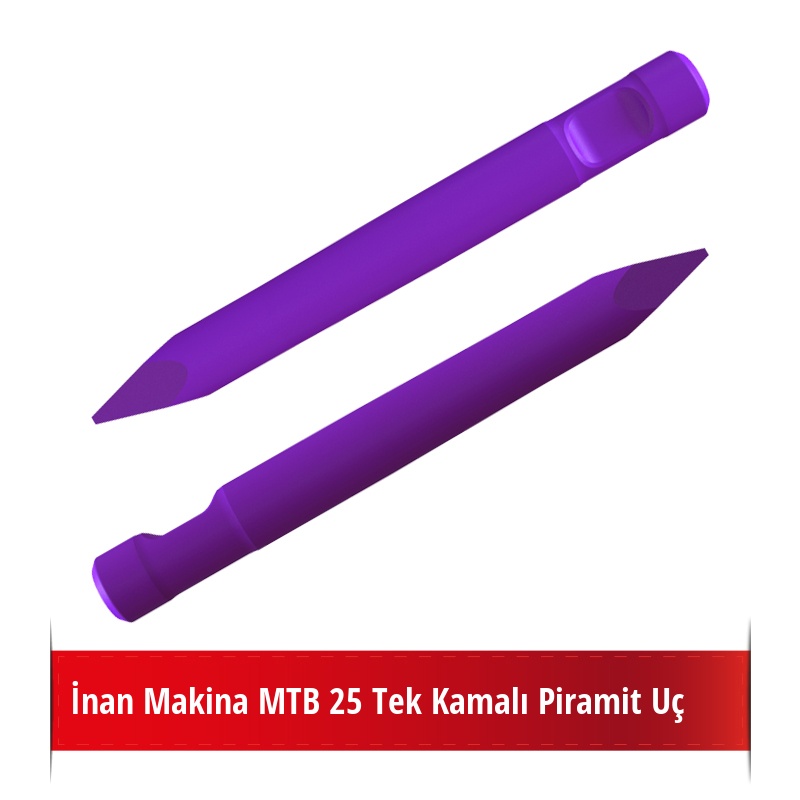 MTB 25 Kırıcı İçin Nikelli Piramit Uç