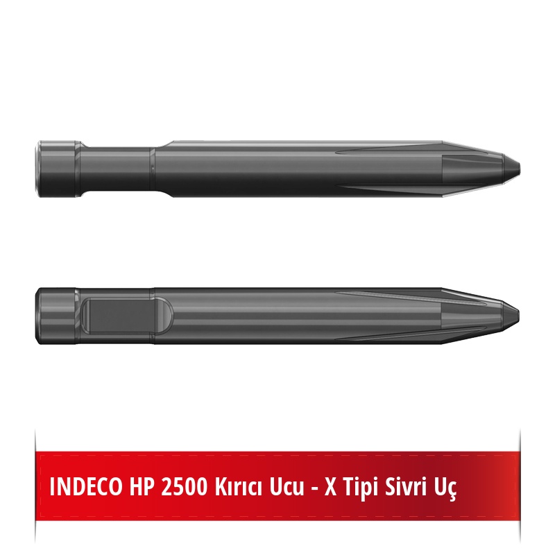 Indeco HP 2500 Kırıcı Ucu - X Tipi Sivri Uç