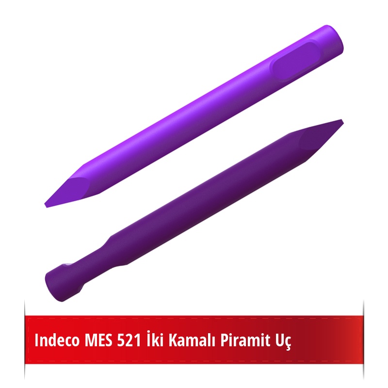 Indeco MES 521 Kırıcı İçin Nikelli Piramit Uç