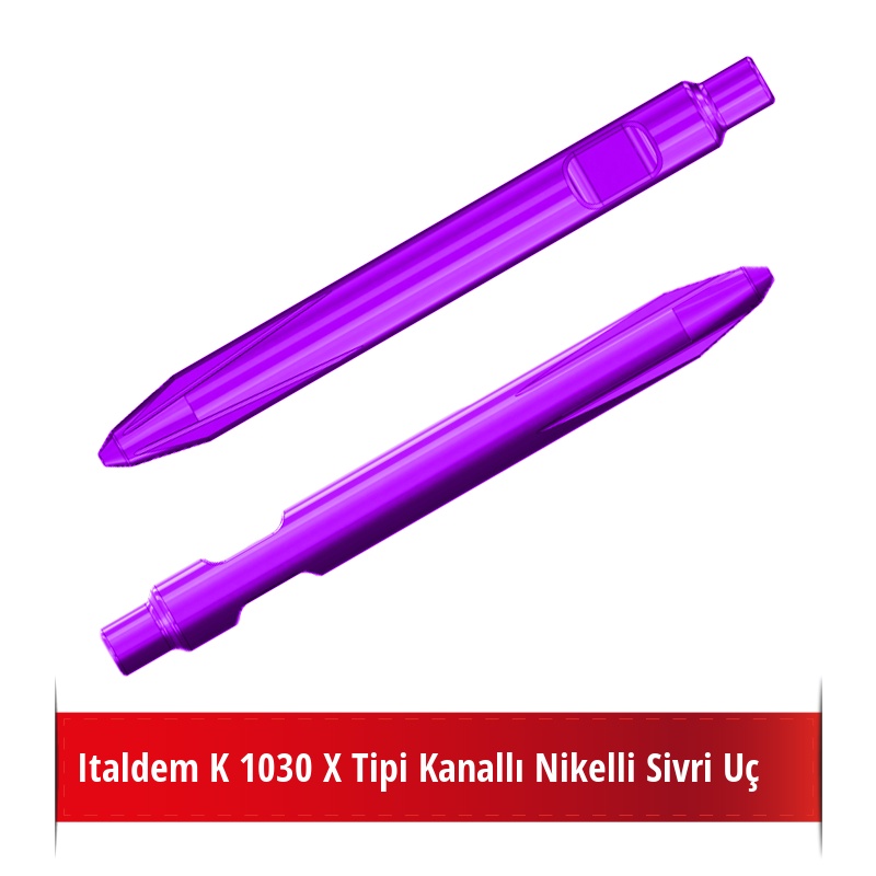 Italdem K 1030 X Tipi Kanallı Nikelli Sivri Uç