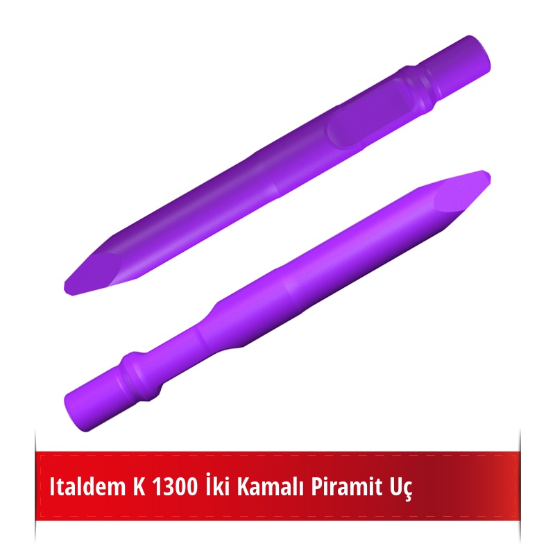 Italdem K 1300 Kırıcı İçin Nikelli Piramit Uç