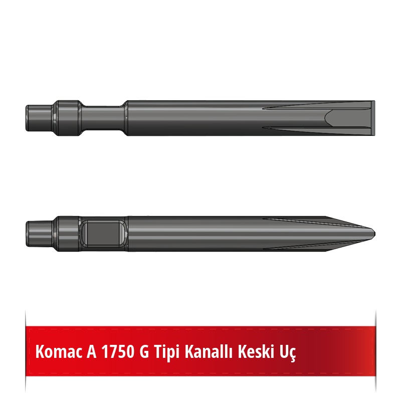 Komac A 1750 G Tipi Kanallı Keski Uç