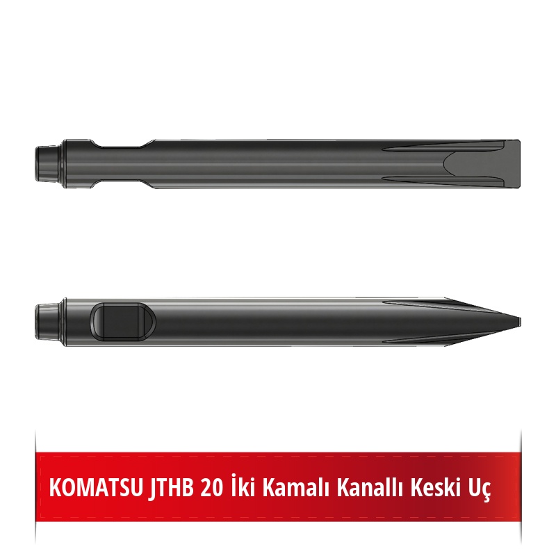 KOMATSU JTHB 20 Kırıcı Ucu - Kanallı Keski Uç