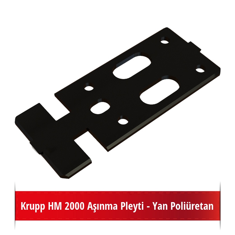 Krupp HM 2000 Aşınma Pleyti - Yan Poliüretan