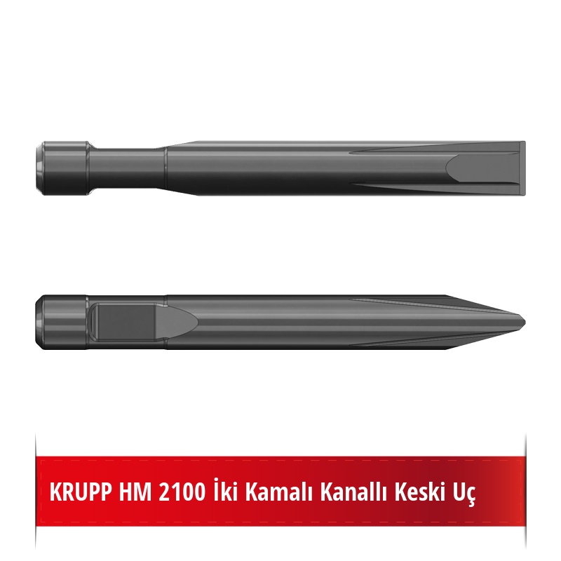 Krupp HM 2100 Kırıcı Ucu - Kanallı Keski Uç