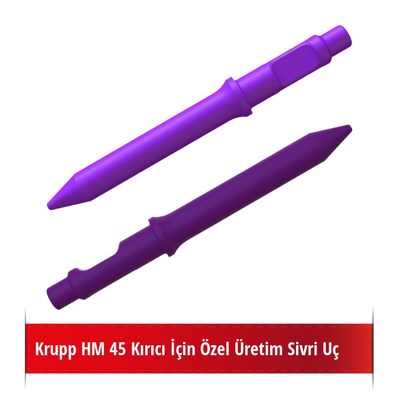 Krupp HM 45 Kırıcı İçin Nikelli Sivri Uç