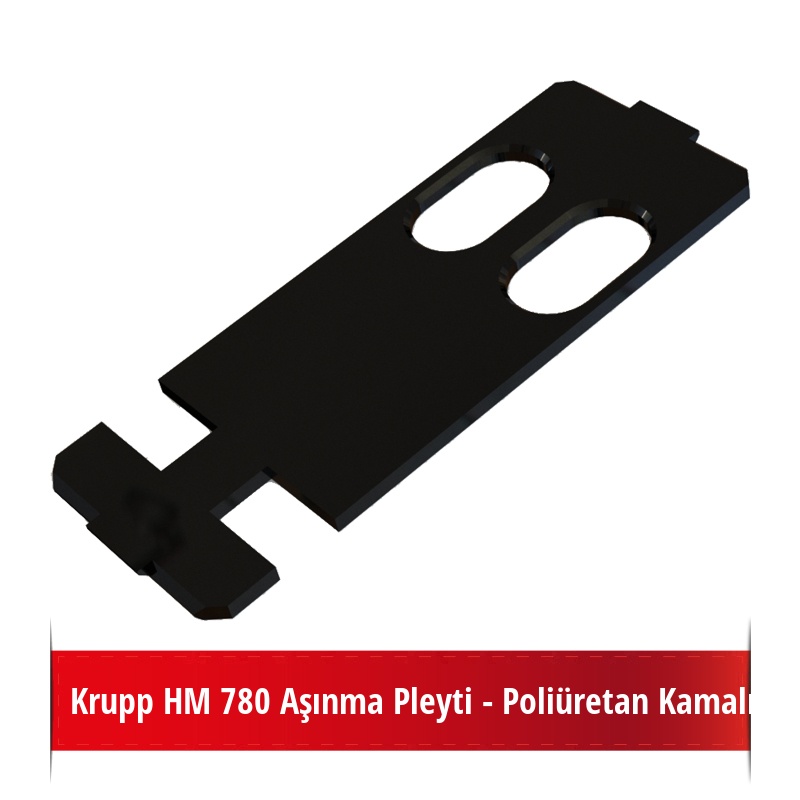 Krupp HM 780 Aşınma Pleyti - Poliüretan Kamalı