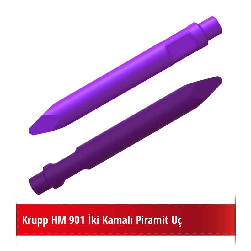 Krupp HM 901 Kırıcı İçin Nikelli Piramit Uç