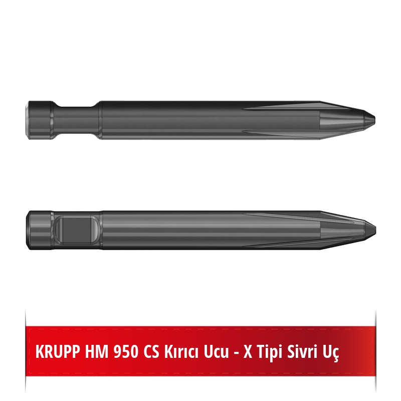 Krupp HM 950 CS Kırıcı Ucu - X Tipi Sivri Uç