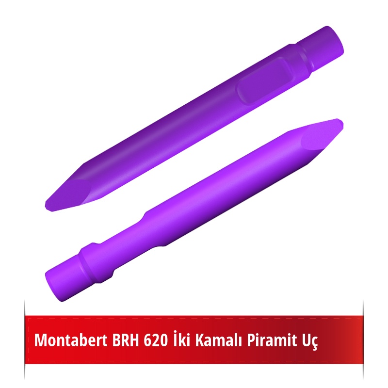 Montabert BRH 620 Kırıcı İçin Nikelli Piramit Uç