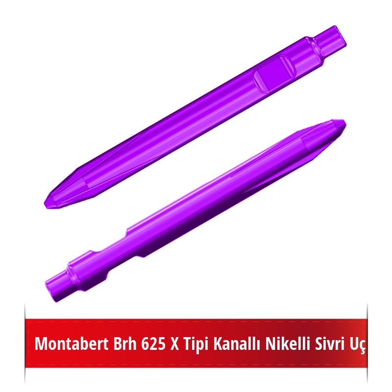 Montabert Brh 625 X Tipi Kanallı Nikelli Sivri Uç