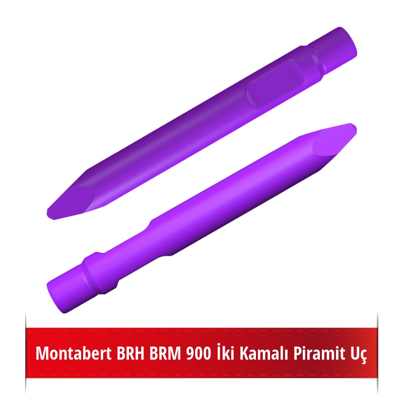 Montabert BRM 900 Kırıcı İçin Nikelli Piramit Uç