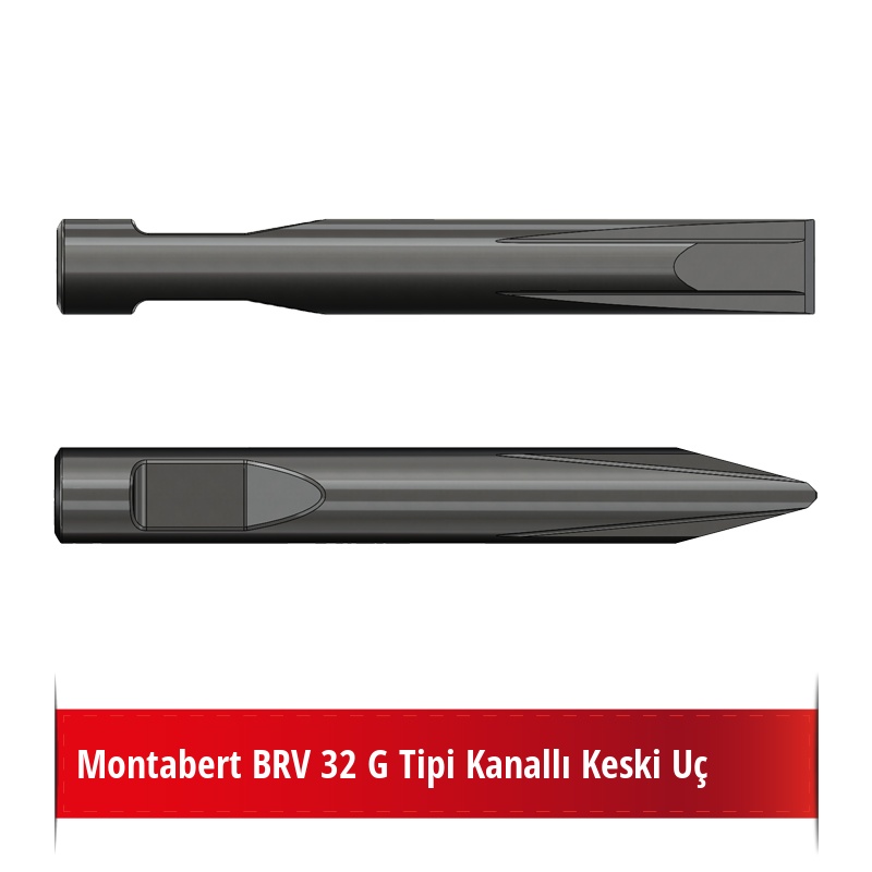 Montabert BRV 32 G Tipi Kanallı Keski Uç