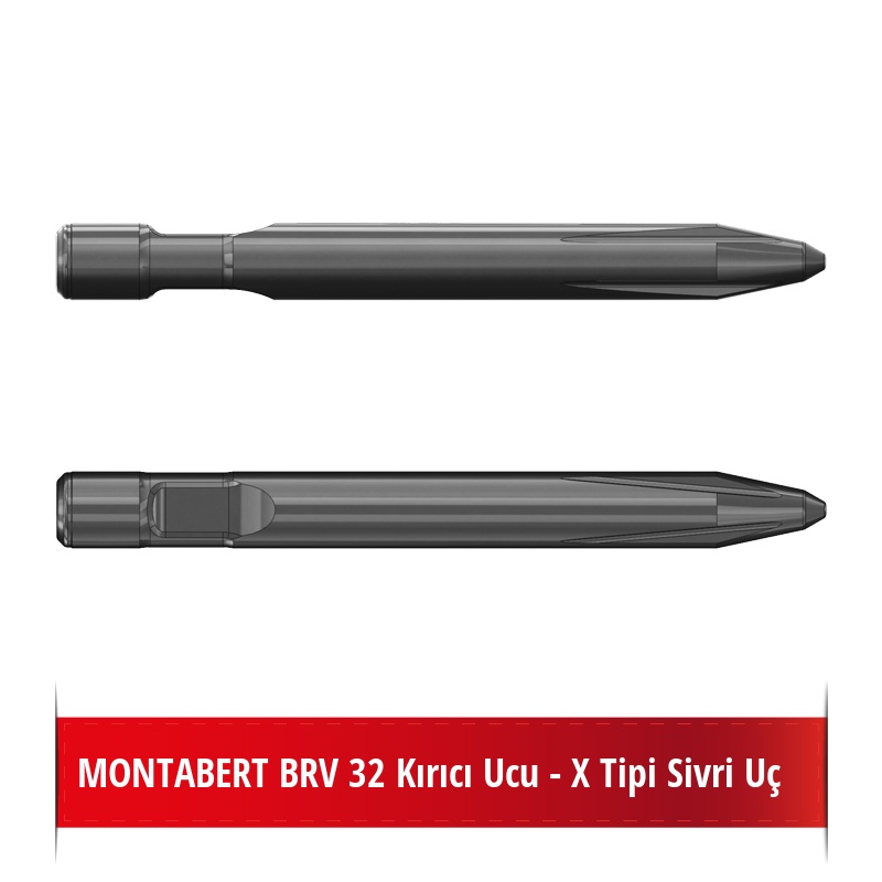 Montabert BRV 32 Kırıcı Ucu - X Tipi Sivri Uç