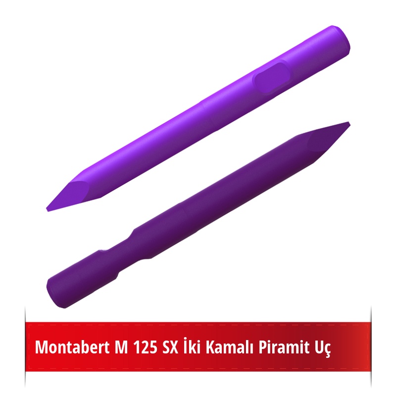 Montabert M 125 SX Kırıcı İçin Nikelli Piramit Uç