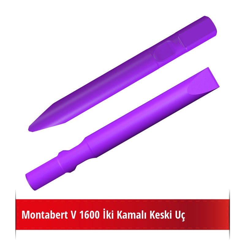 Montabert V 1600 Kırıcı İçin Nikelli Keski Uç