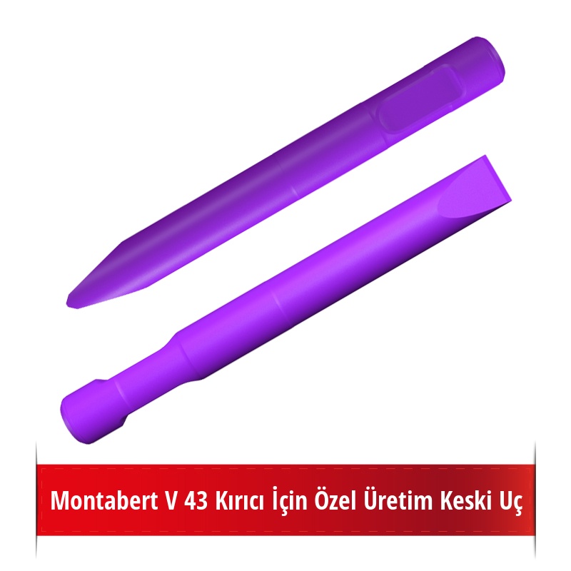 Montabert V 43 Kırıcı İçin Nikelli Keski Uç