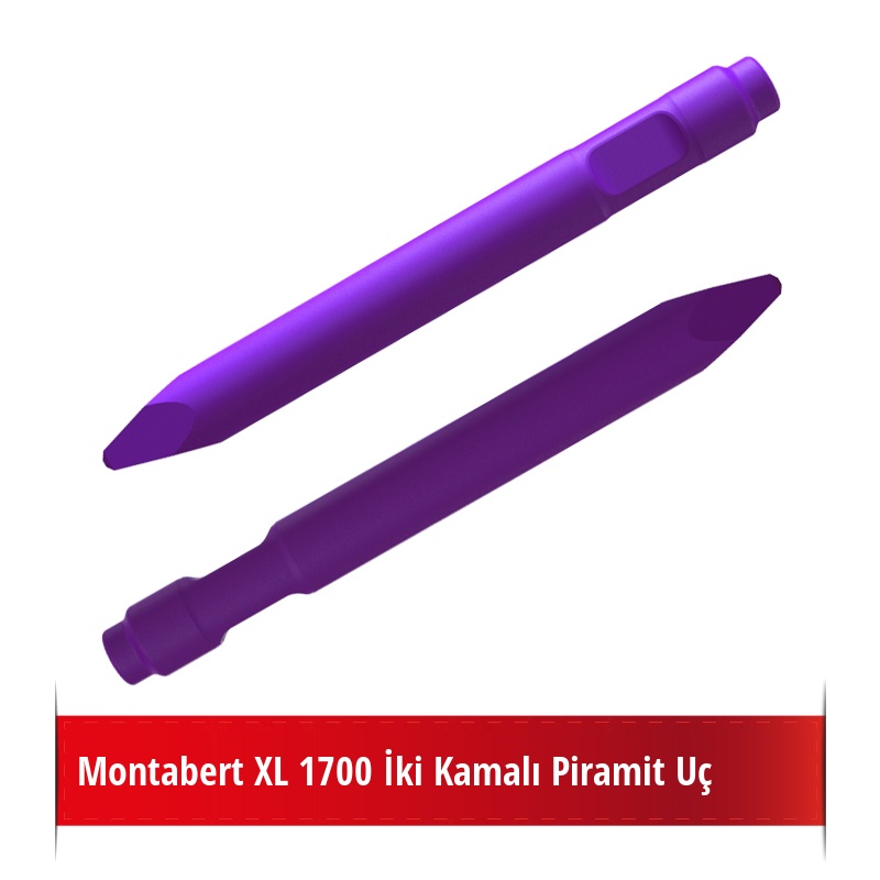 Montabert XL 1700 Kırıcı İçin Nikelli Piramit Uç