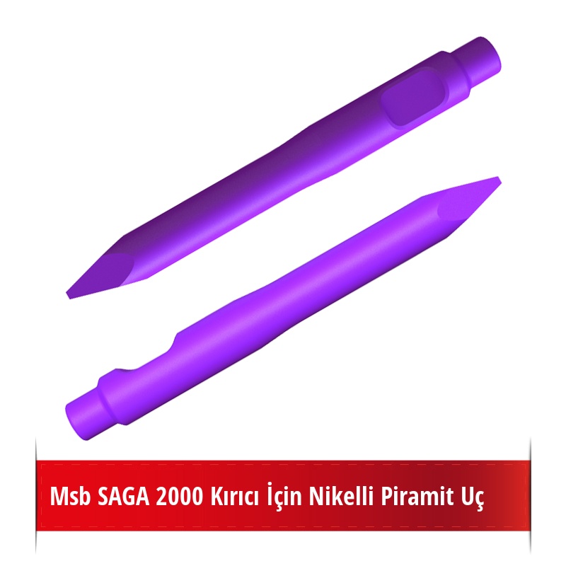 Msb SAGA 2000 Kırıcı İçin Nikelli Piramit Uç