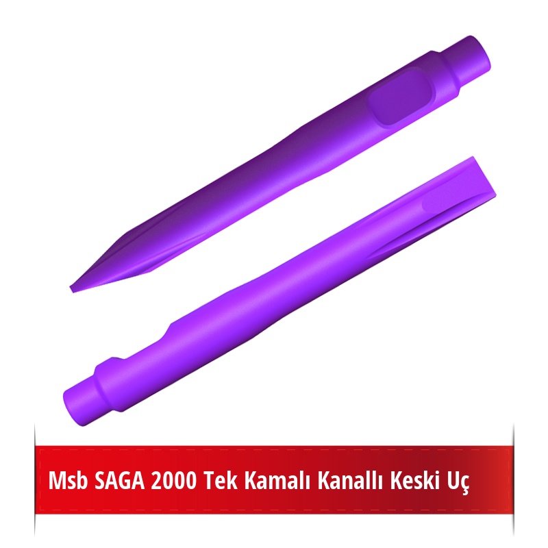 Msb SAGA 2000 Kırıcı İçin Nikelli Kanallı Keski Uç