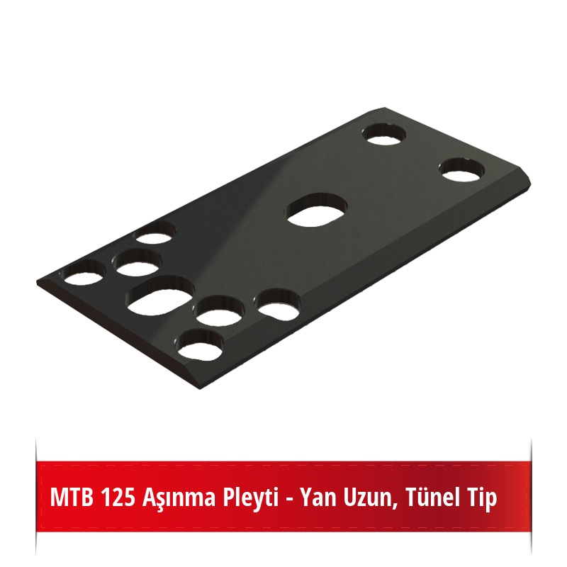 MTB 125 Aşınma Pleyti - Yan Uzun, Tünel Tip