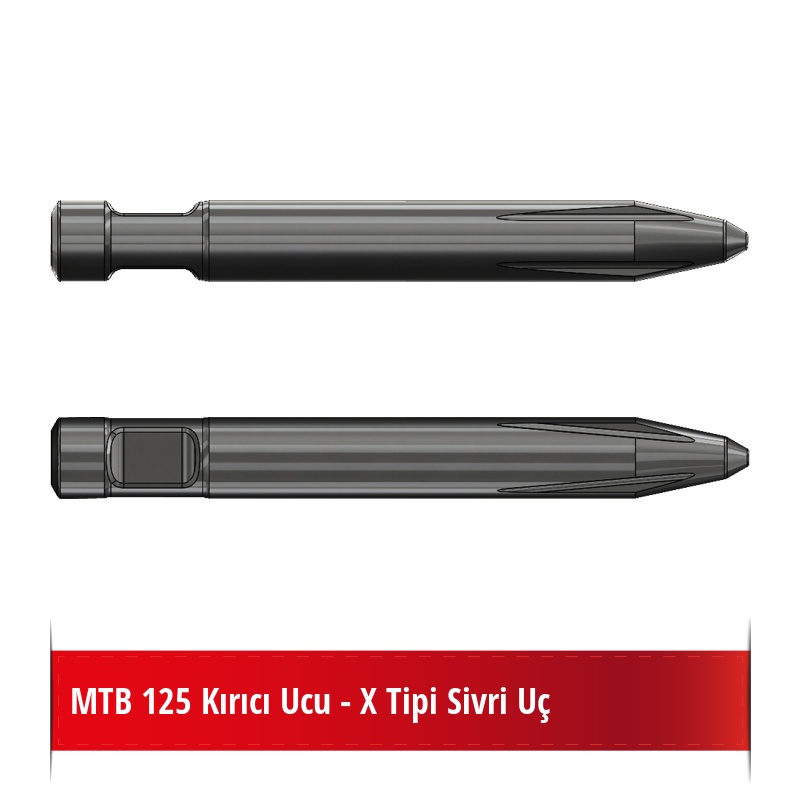 MTB 125 Kırıcı Ucu - X Tipi Sivri Uç