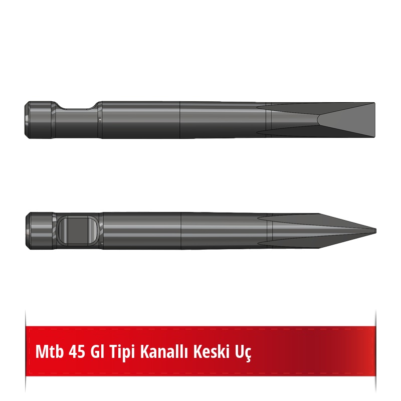 Mtb 45 Gl Tipi Kanallı Keski Uç