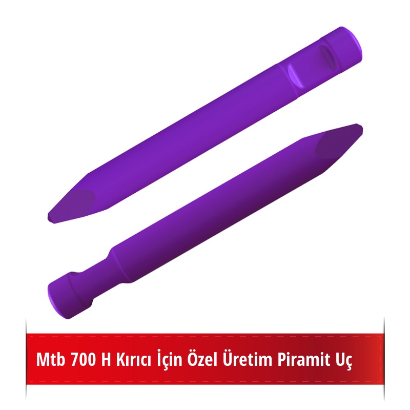 Mtb 700 H Kırıcı İçin Nikelli Piramit Uç