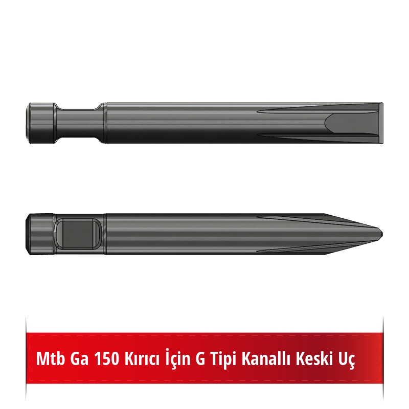 Mtb Ga 150 Kırıcı İçin G Tipi Kanallı Keski Uç