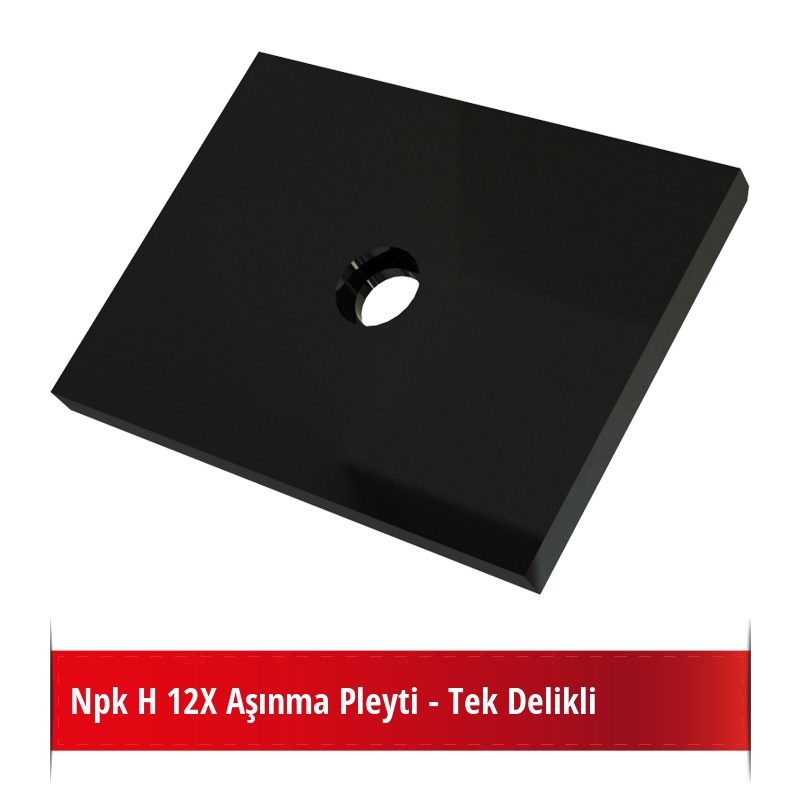 Npk H 12X Aşınma Pleyti - Tek Delikli