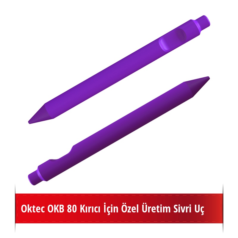 Oktec OKB 80 Kırıcı İçin Nikelli Sivri Uç