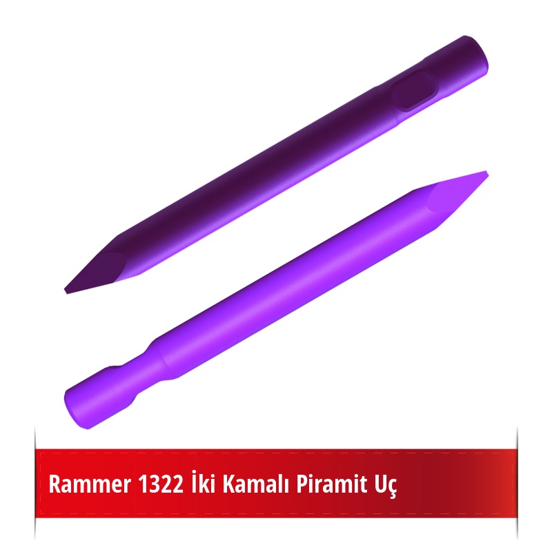 Rammer 1322 Kırıcı İçin Nikelli Piramit Uç