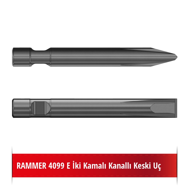 RAMMER 4099 E Kırıcı Ucu - Kanallı Keski Uç