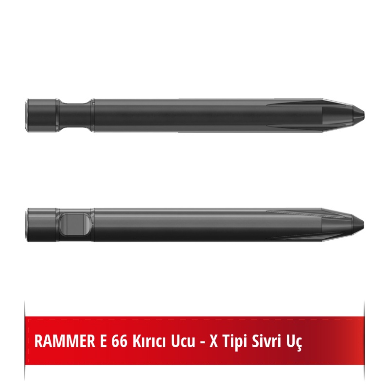 Rammer E66 Kırıcı Ucu - X Tipi Sivri Uç