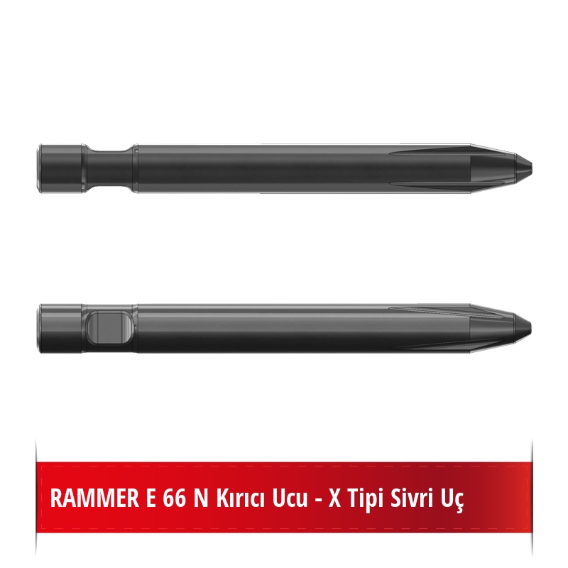 Rammer E66 N Kırıcı Ucu - X Tipi Sivri Uç