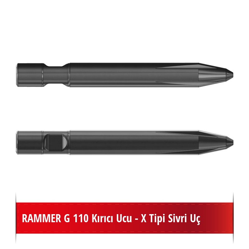 Rammer G110 Kırıcı Ucu - X Tipi Sivri Uç