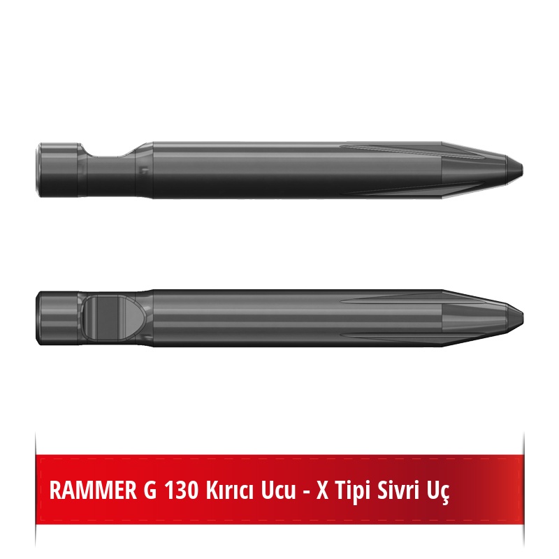 RAMMER G 130 Kırıcı Ucu - X Tipi Sivri Uç