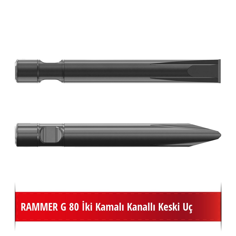 Rammer G80 Kırıcı Ucu - Kanallı Keski Uç