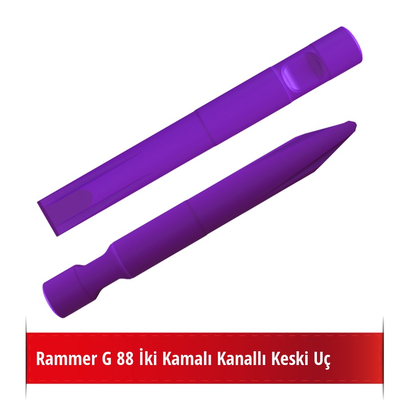 Rammer G 88 Kırıcı İçin Nikelli Kanallı Keski Uç