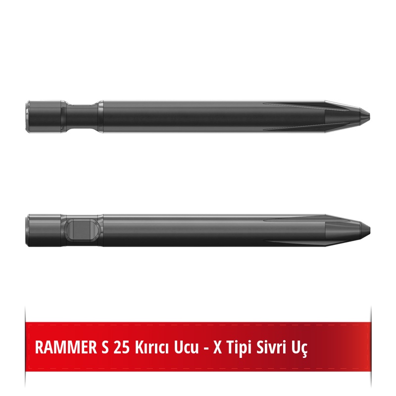 Rammer S25 Kırıcı Ucu - X Tipi Sivri Uç