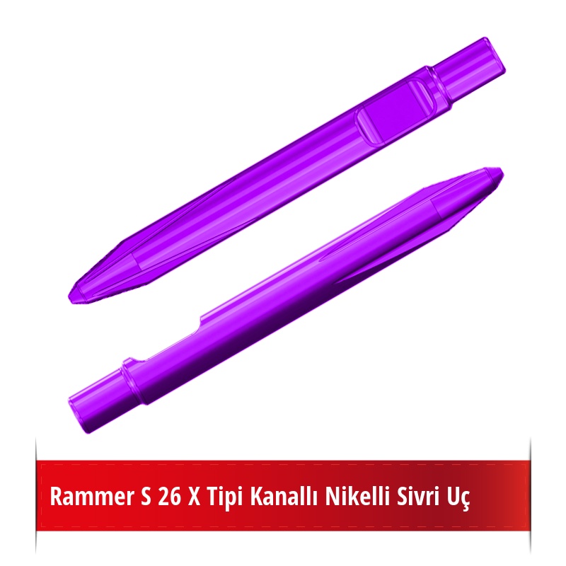 Rammer S 26 X Tipi Kanallı Nikelli Sivri Uç