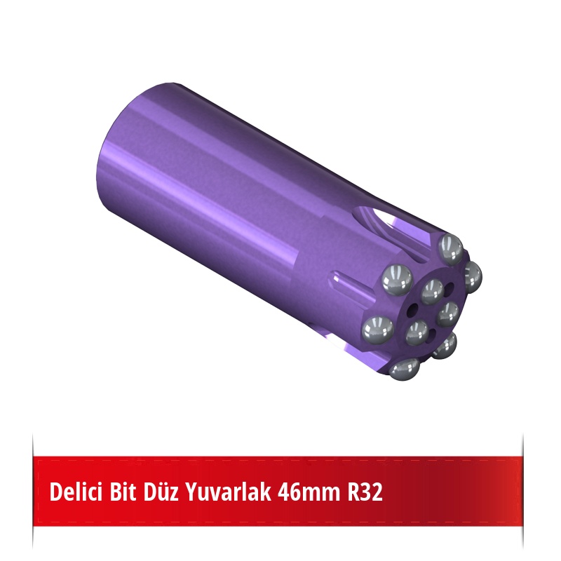 Delici Bit Düz Yuvarlak 46mm R32